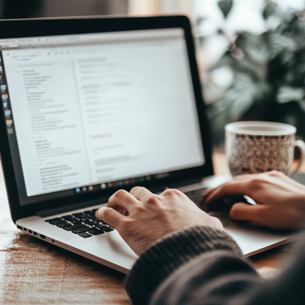 a person on the computer setting an appointment